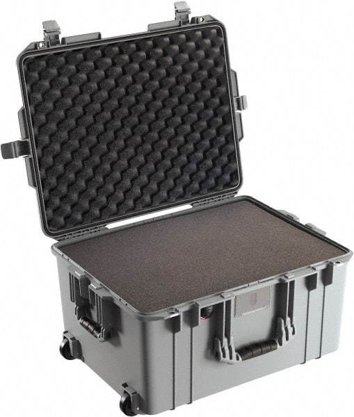 Pelican Products, Inc. - 18-51/64" Wide x 13-1/4" High, Aircase w/Foam - Silver - Caliber Tooling