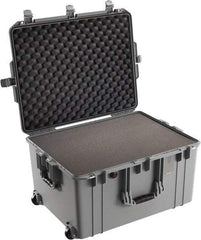 Pelican Products, Inc. - 20-21/32" Wide x 14-7/8" High, Aircase w/Foam & Wheels - Silver - Caliber Tooling