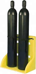 Enpac - Gas Cylinder Carts, Racks, Stands & Holders Type: Two Cylinder Wall/Floor Stand Fits Cylinder Diameter: 11-3/8 (Inch) - Caliber Tooling