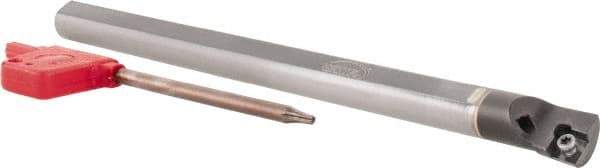 Hertel - 0.93" Min Bore Diam, 10" OAL, 3/4" Shank Diam, E12SCLPL3 Indexable Boring Bar - 4-1/2" Max Bore Depth, CP.. Insert, Screw-On Holding Method - Caliber Tooling