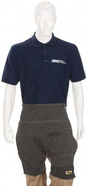 PRO-SAFE - Size Universal ATA Cut Resistant Chaps - No Pockets, Charcoal, ANSI Cut Level 4 - Caliber Tooling