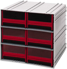 Quantum Storage - 8 Drawer, 8 Compartment, Small Parts Drawer Cabinet System - 11-3/8" Deep x 11-3/4" Wide x 11" High - Caliber Tooling