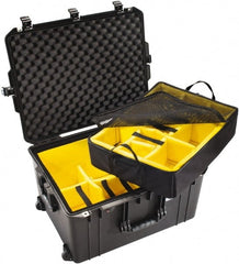 Pelican Products, Inc. - 20-21/32" Wide x 14-7/8" High, Aircase w/Divider & Wheels - Exact Industrial Supply