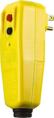 Tower - 1 Outlet, 125 Volt, 15 Amp, Yellow, Right Angle GFCI Plug - 1-15P NEMA Configuration, cUL, UL File E174279 - Caliber Tooling