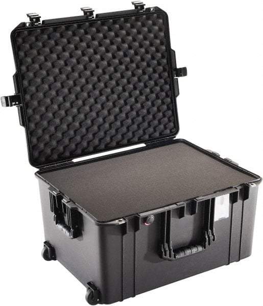 Pelican Products, Inc. - 20-21/32" Wide x 14-7/8" High, Aircase w/Foam & Wheels - Black - Caliber Tooling