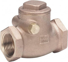 Milwaukee Valve - 1" Bronze Check Valve - Check Valve, Threaded (NPT), 200 WOG - Caliber Tooling