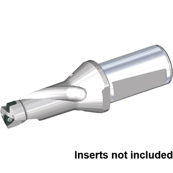 Kennametal - 1-1/2" Max Drill Depth, 2xD, 3/4" Diam, Indexable Insert Drill - 2 Inserts, 32mm Shank Diam, Whistle Notch Shank - Caliber Tooling