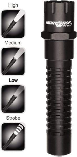 Bayco - LED Bulb, Industrial/Tactical Flashlight - Black Aluminum Body, CR123 Batteries - Caliber Tooling