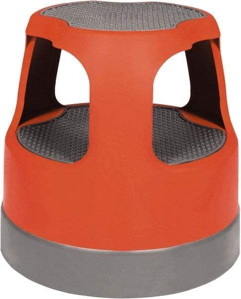 Cramer - 14-1/2" High, Red Scooter Stool - High Density Plastic, 300 Lb Capacity, Type IA Industry Rating - Caliber Tooling