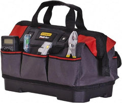 Stanley - Gray Polyester Tool Bag - 14" Wide x 9" Deep x 6.42" High - Caliber Tooling