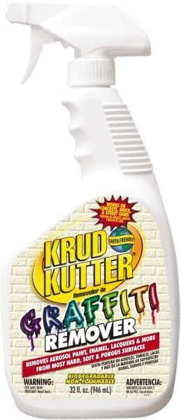 Krud Kutter - 32 oz Spray Bottle Graffiti/Vandal Mark Remover - VOC Content g/L 614, Removes Graffiti - Caliber Tooling