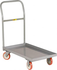 Little Giant - 1,200 Lb Capacity Steel Platform Truck - Steel Deck, 24" OAW, 48" Platform Length, Polyurethane Casters - Caliber Tooling