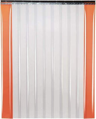 TMI, LLC - 10' Door Width x 12' Door Height PVC Smooth Strip Door Kit - 12" Strip Width x 1/8" Strip Thickness, Clear, 67% Overlap - Caliber Tooling