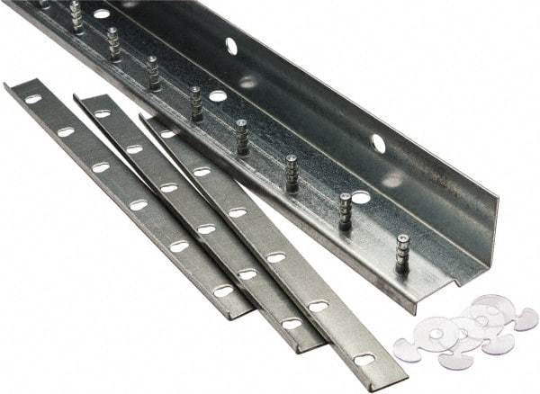 TMI, LLC - 5Ft. Long Aluminum Dock Strip Door Mounting Hardware - For Use with Vinyl Strip Material (All Widths) - Caliber Tooling