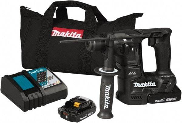 Makita - 18 Volt 11/16" SDS Plus Chuck Cordless Rotary Hammer - 0 to 4,800 BPM, 0 to 680 RPM, Reversible - Caliber Tooling