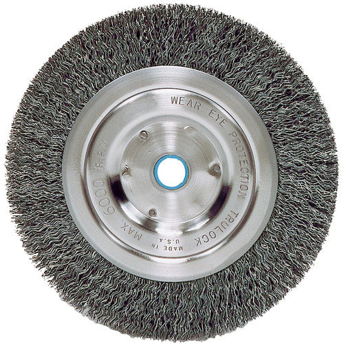 Vortec Pro 6″ Crimped Wire Wheel, .014″ Steel Fill, Narrow Face, 5/8″-1/2″ Arbor Hole - Caliber Tooling