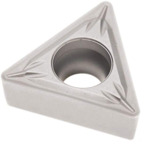 Seco - TCMT21.51 MF2 Grade TP2501 Carbide Turning Insert - Al2O3 Finish, 60° Triangle, 1/4" Inscr Circle, 3/32" Thick, 1/64" Corner Radius - Caliber Tooling