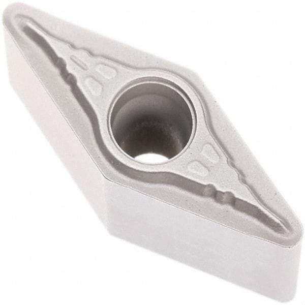 Seco - VBMT21.52 F1 Grade TP2501 Carbide Turning Insert - Al2O3 Finish, 35° Diamond, 1/4" Inscr Circle, 3/32" Thick, 1/32" Corner Radius - Caliber Tooling