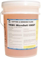 Master Fluid Solutions - Trim MicroSol 690XT, 5 Gal Pail Cutting & Grinding Fluid - Semisynthetic, For Machining - Caliber Tooling