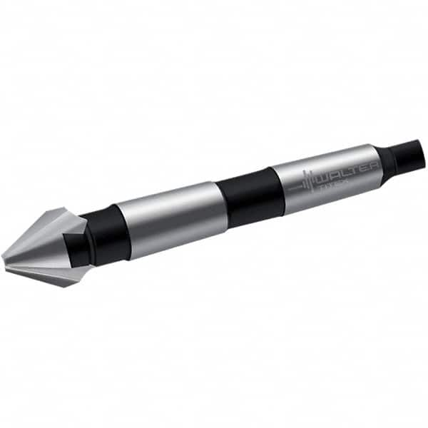 Walter-Titex - 80mm Head Diam, 3 Flute 60° High Speed Steel Countersink - Caliber Tooling