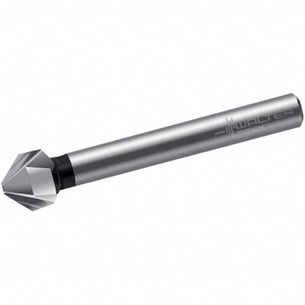 Walter-Titex - 8mm Head Diam, 6mm Shank Diam, 3 Flute 90° High Speed Steel Countersink - Caliber Tooling