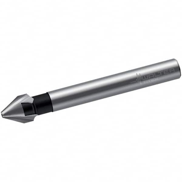 Walter-Titex - 16mm Head Diam, 10mm Shank Diam, 3 Flute 60° High Speed Steel Countersink - Caliber Tooling