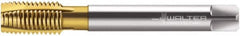 Walter-Prototyp - 1/2-13 UNC, 4 Flute, TiN Finish, Cobalt Spiral Point Tap - Plug Chamfer, Right Hand Thread, 110mm OAL, 23mm Thread Length, 9mm Shank Diam, 2B Class of Fit, Series M2226305 - Exact Industrial Supply