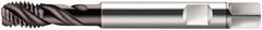 Walter-Prototyp - M14x2.00 Metric 3 Flute 6HX Modified Bottoming Spiral Flute Tap - Cobalt, Hardlube Finish, 110mm OAL, Right Hand Flute, Right Hand Thread, Series S2056312 - Exact Industrial Supply