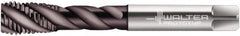 Walter-Prototyp - 1/2-13 UNC 4 Flute 2B Modified Bottoming Spiral Flute Tap - Powdered Metal, Hardlube Finish, 110mm OAL, Right Hand Flute, Right Hand Thread, Series EP2256302 - Caliber Tooling