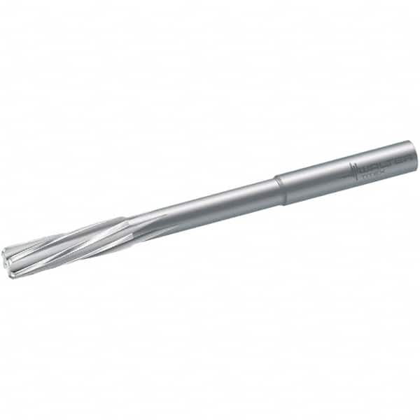 Chucking Reamer: 0.1181″ Dia, 2.4803″ OAL, 0.6693″ Flute Length, Straight Shank, Solid Carbide 6 Flute, RH