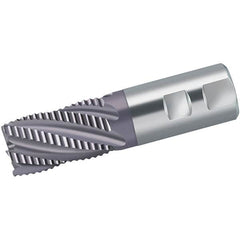 Walter-Prototyp - 12mm Diam, 26mm LOC, 4 Flute Powdered Metal Roughing Square End Mill - AlCrN Finish, 83mm OAL, 12mm Shank Diam, Single End, Extended Reach, Centercutting, 35° Helix - Caliber Tooling