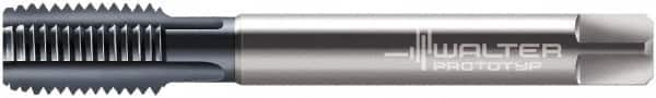 Walter-Prototyp - 1/2-13 UNC 2B 4 Flute TiCN Finish Powdered Metal Straight Flute Machine Tap - Modified Bottoming, Right Hand Thread, 110.01mm OAL, 23.01mm Thread Length, Oversize, Through Coolant - Exact Industrial Supply