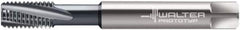 Walter-Prototyp - M6x1.00 Metric 3 Flute 6HX Modified Bottoming Spiral Flute Tap - Solid Carbide, TiCN Finish, 80mm OAL, Right Hand Flute, Right Hand Thread, Series 8041056 - Caliber Tooling