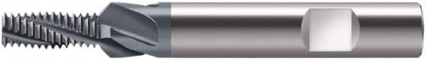 Walter-Prototyp - 0.2559" Cutting Diam, 3 Flute, Solid Carbide Helical Flute Thread Mill - Internal Thread, 16.25mm LOC, 72mm OAL, 10mm Shank Diam - Caliber Tooling