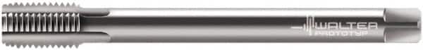 Walter-Prototyp - M12x1.75 Metric 6HX 4 Flute Bright Finish Solid Carbide Straight Flute Machine Tap - Bottoming, Right Hand Thread, 140mm OAL, 23mm Thread Length, Oversize, Through Coolant - Exact Industrial Supply