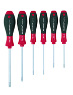 6 Piece - T8; T10; T15; T20; T25; T30 MagicSpring® - SoftFinish® Cushion Grip -  Torx Screw Holding Screwdriver Set - Caliber Tooling