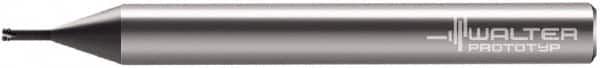 Walter-Prototyp - 0.122" Cutting Diam, 3 Flute, Solid Carbide Helical Flute Thread Mill - Internal Thread, 1.4mm LOC, 57mm OAL, 6mm Shank Diam - Caliber Tooling