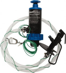 GoatThroat Pumps - 3/8" Outlet, 4 GPM, Polypropylene Hand Operated Transfer Pump - 56" OAL, For up to 55 Gal Drums, For Class I & II Flammable & Combustible Liquids - Caliber Tooling