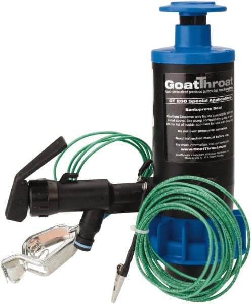 GoatThroat Pumps - 3/8" Outlet, 4 GPM, Polypropylene Hand Operated Transfer Pump - 56" OAL, For up to 55 Gal Drums, For Class I & II Flammable & Combustible Liquids - Caliber Tooling