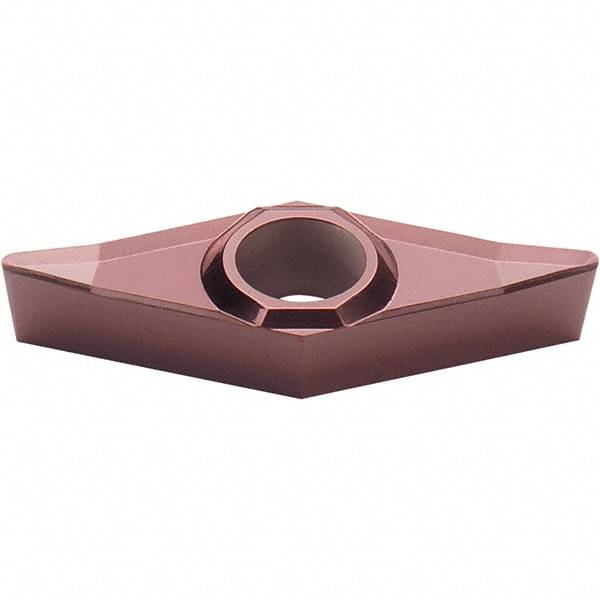 Walter - VCGT331 PM2 Grade WXN10 Carbide Turning Insert - TiCN Plus Finish, 35° Diamond, 3/8" Inscr Circle, 3/16" Thick, 1/64" Corner Radius - Caliber Tooling