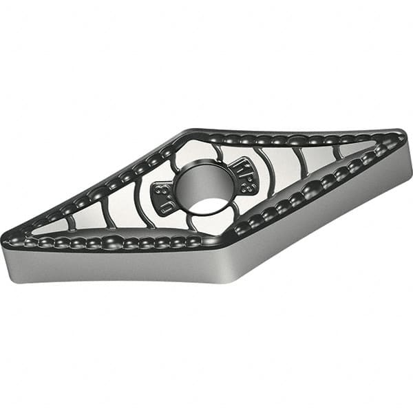 Walter - VNMG332 MP3 Grade WPP10S Carbide Turning Insert - TiCN/Al2O3/TiN Finish, 35° Diamond, 3/8" Inscr Circle, 3/16" Thick, 1/32" Corner Radius - Caliber Tooling