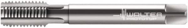 Walter-Prototyp - 1/8-28" BSPP, 3 Flutes, Modified Bottoming Chamfer, Bright Finish, Cobalt British Standard Pipe Tap - 0.2756" Shank Diam, 0.2165" Square Size, Series 243612 - Exact Industrial Supply