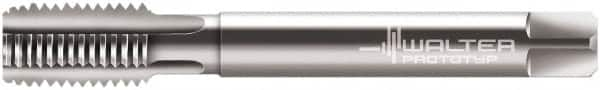 Walter-Prototyp - M16x1.50 Metric Fine 6H 4 Flute Bright Finish Cobalt Straight Flute Machine Tap - Modified Bottoming, Left Hand Thread, 100mm OAL, 21mm Thread Length, Oversize - Exact Industrial Supply