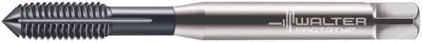 Walter-Prototyp - M8x1.25 Metric 6HX Modified Bottoming Thread Forming Tap - Cobalt, TiCN Finish, 90mm OAL, 18mm Thread Length, Right Hand Thread, Series D7061706 - Caliber Tooling