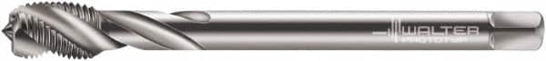 Walter-Prototyp - M18x1.50 Metric Fine 5 Flute 6H Modified Bottoming Spiral Flute Tap - Cobalt, Bright Finish, 110mm OAL, Right Hand Flute, Right Hand Thread, Series 7156770 - Exact Industrial Supply