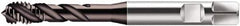 Walter-Prototyp - 1/4-19" BSPP, 3 Flutes, Modified Bottoming Chamfer, Hardlube Coated, Cobalt British Standard Pipe Tap - 0.5512" Shank Diam, 0.4331" Square Size, Series S2456302 - Exact Industrial Supply