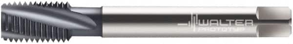 Walter-Prototyp - M14x2.00 Metric 3 Flute 6H Modified Bottoming Spiral Flute Tap - Cobalt, TiCN Finish, 110mm OAL, Right Hand Flute, Right Hand Thread, Series 2046006 - Exact Industrial Supply