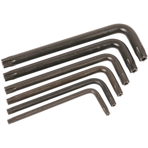 T10S-T30S TORX 6PC L-KEY SET - Caliber Tooling