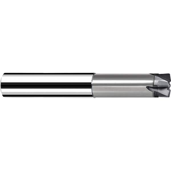 Fraisa - 1/8" Diam Solid Carbide Single End 4 Flute High-Feed End Mill - Caliber Tooling