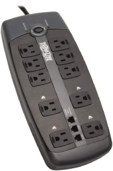 Tripp-Lite - 10 Outlets, 120 VAC15 Amps, 8' Cord, Power Outlet Strip - Floor, Keyhole Mount, 5-15 NEMA Configuration, 1.8" Strip - Caliber Tooling